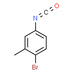 ChemSpider 2D Image | 4-Bromo-3-Methylphenyl Isocyanate | C8H6BrNO