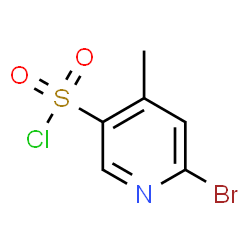 ChemSpider 2D Image | 6-Bromo-4-methyl-3-pyridinesulfonyl chloride | C6H5BrClNO2S
