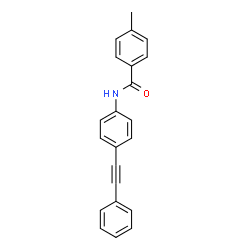 ChemSpider 2D Image | 4-Methyl-N-[4-(phenylethynyl)phenyl]benzamide | C22H17NO