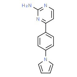 ChemSpider 2D Image | 4-[4-(1H-Pyrrol-1-yl)phenyl]-2-pyrimidinamine | C14H12N4