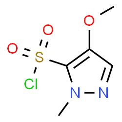 ChemSpider 2D Image | 4-Methoxy-1-methyl-1H-pyrazole-5-sulfonyl chloride | C5H7ClN2O3S