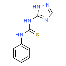 ChemSpider 2D Image | 1-Phenyl-3-(1H-1,2,4-triazol-5-yl)thiourea | C9H9N5S