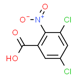 ChemSpider 2D Image | 3,5-Dichloro-2-nitrobenzoic acid | C7H3Cl2NO4