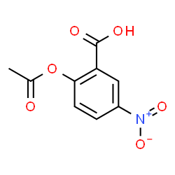 ChemSpider 2D Image | 2-Acetoxy-5-nitrobenzoic acid | C9H7NO6