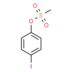 ChemSpider 2D Image | 4-Iodophenyl methanesulfonate | C7H7IO3S