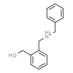 ChemSpider 2D Image | N-Benzyl[2-(hydroxymethyl)phenyl]methanaminium | C15H18NO