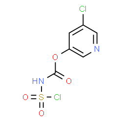 ChemSpider 2D Image | 5-Chloro-3-pyridinyl (chlorosulfonyl)carbamate | C6H4Cl2N2O4S