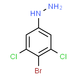 ChemSpider 2D Image | (4-Bromo-3,5-dichlorophenyl)hydrazine | C6H5BrCl2N2
