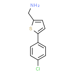 ChemSpider 2D Image | 1-[5-(4-Chlorophenyl)-2-thienyl]methanamine | C11H10ClNS