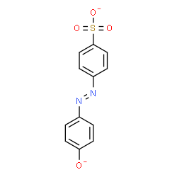 ChemSpider 2D Image | 4-[(E)-(4-Oxidophenyl)diazenyl]benzenesulfonate | C12H8N2O4S