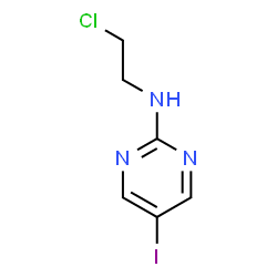 ChemSpider 2D Image | N-(2-Chloroethyl)-5-iodo-2-pyrimidinamine | C6H7ClIN3