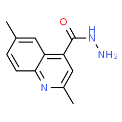 ChemSpider 2D Image | 2,6-Dimethyl-4-quinolinecarbohydrazide | C12H13N3O