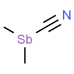 ChemSpider 2D Image | Dimethylstibinecarbonitrile | C3H6NSb