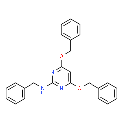 ChemSpider 2D Image | N-Benzyl-4,6-bis(benzyloxy)-2-pyrimidinamine | C25H23N3O2