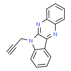 ChemSpider 2D Image | 6-(2-Propyn-1-yl)-6H-indolo[2,3-b]quinoxaline | C17H11N3