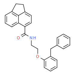 ChemSpider 2D Image | N-[2-(2-Benzylphenoxy)ethyl]-1,2-dihydro-5-acenaphthylenecarboxamide | C28H25NO2
