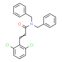ChemSpider 2D Image | N,N-Dibenzyl-3-(2,6-dichlorophenyl)acrylamide | C23H19Cl2NO