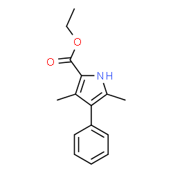ChemSpider 2D Image | Ethyl 3,5-dimethyl-4-phenyl-1H-pyrrole-2-carboxylate | C15H17NO2
