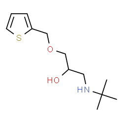 ChemSpider 2D Image | 1-[(2-Methyl-2-propanyl)amino]-3-(2-thienylmethoxy)-2-propanol | C12H21NO2S