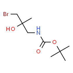 ChemSpider 2D Image | 2-Methyl-2-propanyl (3-bromo-2-hydroxy-2-methylpropyl)carbamate | C9H18BrNO3