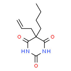 ChemSpider 2D Image | 5-allyl-5-butylbarbituric acid | C11H16N2O3