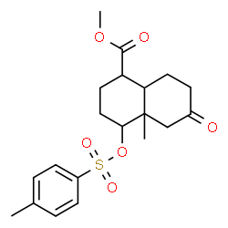 ChemSpider 2D Image | Methyl 4a-methyl-4-{[(4-methylphenyl)sulfonyl]oxy}-6-oxodecahydro-1-naphthalenecarboxylate | C20H26O6S