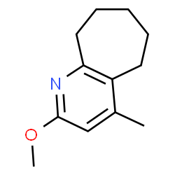 ChemSpider 2D Image | 2-Methoxy-4-methyl-6,7,8,9-tetrahydro-5H-cyclohepta[b]pyridine | C12H17NO