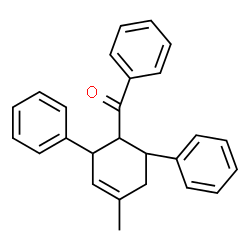 ChemSpider 2D Image | (4-Methyl-2,6-diphenyl-3-cyclohexen-1-yl)(phenyl)methanone | C26H24O