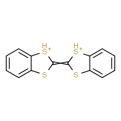 ChemSpider 2D Image | 2-(1,3-Benzodithiol-1-ium-2-ylidene)-1,3-benzodithiol-1-ium | C14H10S4