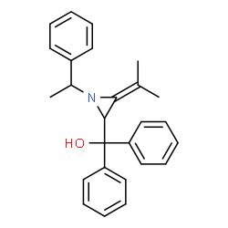 ChemSpider 2D Image | [3-Isopropylidene-1-(1-phenylethyl)-2-aziridinyl](diphenyl)methanol | C26H27NO