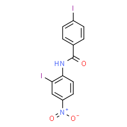 ChemSpider 2D Image | 4-Iodo-N-(2-iodo-4-nitrophenyl)benzamide | C13H8I2N2O3