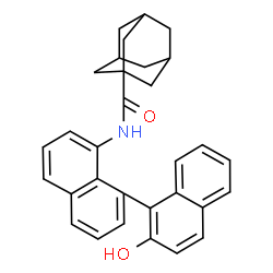 ChemSpider 2D Image | N-(2'-Hydroxy-1,1'-binaphthalen-8-yl)-1-adamantanecarboxamide | C31H29NO2
