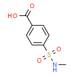 ChemSpider 2D Image | 4-(Methylsulfamoyl)benzoic acid | C8H9NO4S