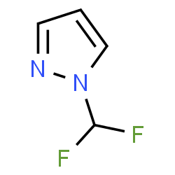 ChemSpider 2D Image | 1-(difluoromethyl)pyrazole | C4H4F2N2