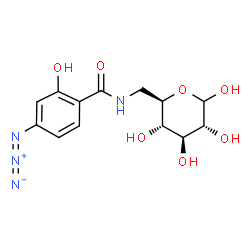 ChemSpider 2D Image | 6-(4-Azido-2-hydroxybenzamido)-6-deoxy-D-glucopyranose | C13H16N4O7