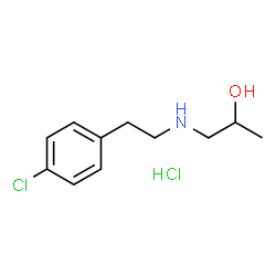 ChemSpider 2D Image | 1-{[2-(4-Chlorophenyl)ethyl]amino}-2-propanol hydrochloride (1:1) | C11H17Cl2NO