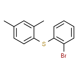 ChemSpider 2D Image | (2-Bromophenyl)(2,4-dimethylphenyl)sulfane | C14H13BrS