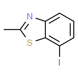 ChemSpider 2D Image | 7-Iodo-2-methyl-1,3-benzothiazole | C8H6INS
