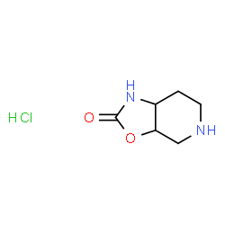 ChemSpider 2D Image | octahydro-[1,3]oxazolo[5,4-c]pyridin-2-one hydrochloride | C6H11ClN2O2