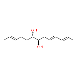 ChemSpider 2D Image | (2E,6S,7R,9E,11E)-2,9,11-Tridecatriene-6,7-diol | C13H22O2