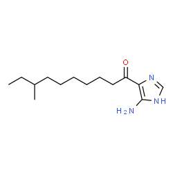 ChemSpider 2D Image | 1-(5-Amino-1H-imidazol-4-yl)-8-methyl-1-decanone | C14H25N3O
