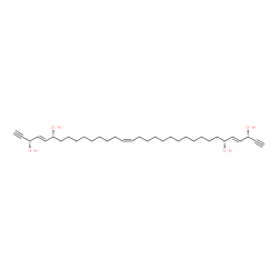 ChemSpider 2D Image | (3S,4E,6R,15Z,28R,29E,31S)-4,15,29-Tritriacontatriene-1,32-diyne-3,6,28,31-tetrol | C33H54O4