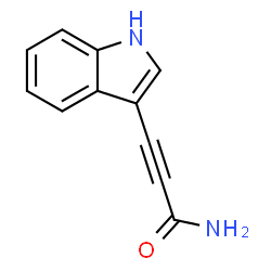 ChemSpider 2D Image | 3-(1H-Indol-3-yl)-2-propynamide | C11H8N2O