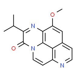 ChemSpider 2D Image | 2-Isopropyl-11-methoxy-3H-[1,6]naphthyridino[6,5,4-def]quinoxalin-3-one | C17H15N3O2