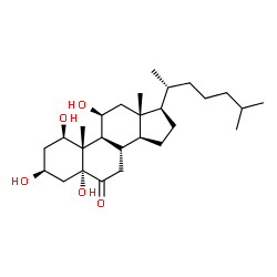 ChemSpider 2D Image | (1beta,3beta,5alpha,11beta)-1,3,5,11-Tetrahydroxycholestan-6-one | C27H46O5