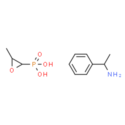 ChemSpider 2D Image | (3-Methyl-2-oxiranyl)phosphonic acid - 1-phenylethanamine (1:1) | C11H18NO4P