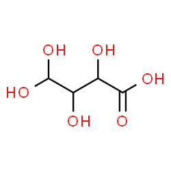 ChemSpider 2D Image | 2,3,4,4-Tetrahydroxybutanoic acid | C4H8O6