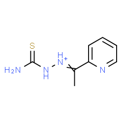 ChemSpider 2D Image | 2-Carbamothioyl-1-[1-(2-pyridinyl)ethylidene]hydrazinium | C8H11N4S