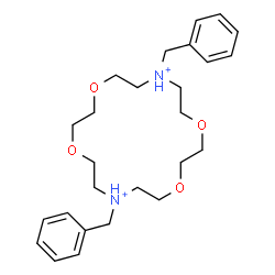 ChemSpider 2D Image | 7,16-Dibenzyl-1,4,10,13-tetraoxa-7,16-diazoniacyclooctadecane | C26H40N2O4