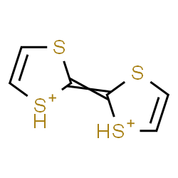 ChemSpider 2D Image | 2-(1,3-Dithiol-1-ium-2-ylidene)-1,3-dithiol-1-ium | C6H6S4